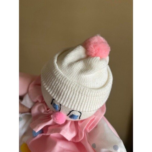 Handmade Pastel Sock Clown Doll - Picture 5 of 7